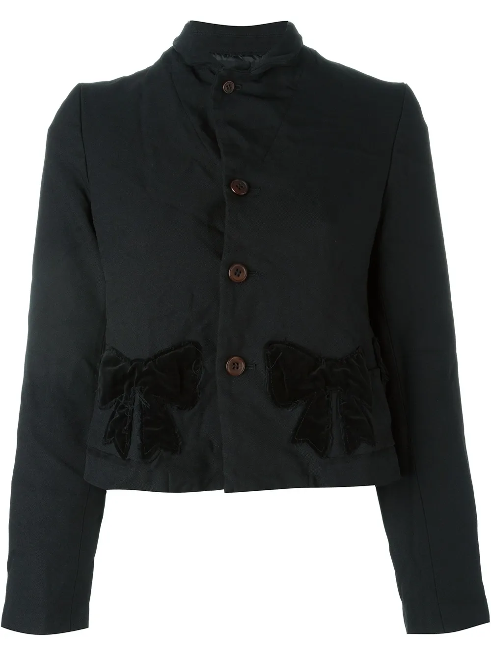 Comme Des Garçons Girl bow detail jacket - Nero