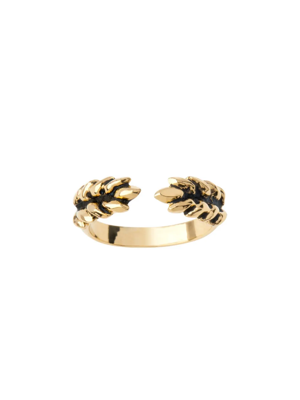 Aurelie Bidermann 18kt Vergoldeter 'wheat' Ring   Metallic 