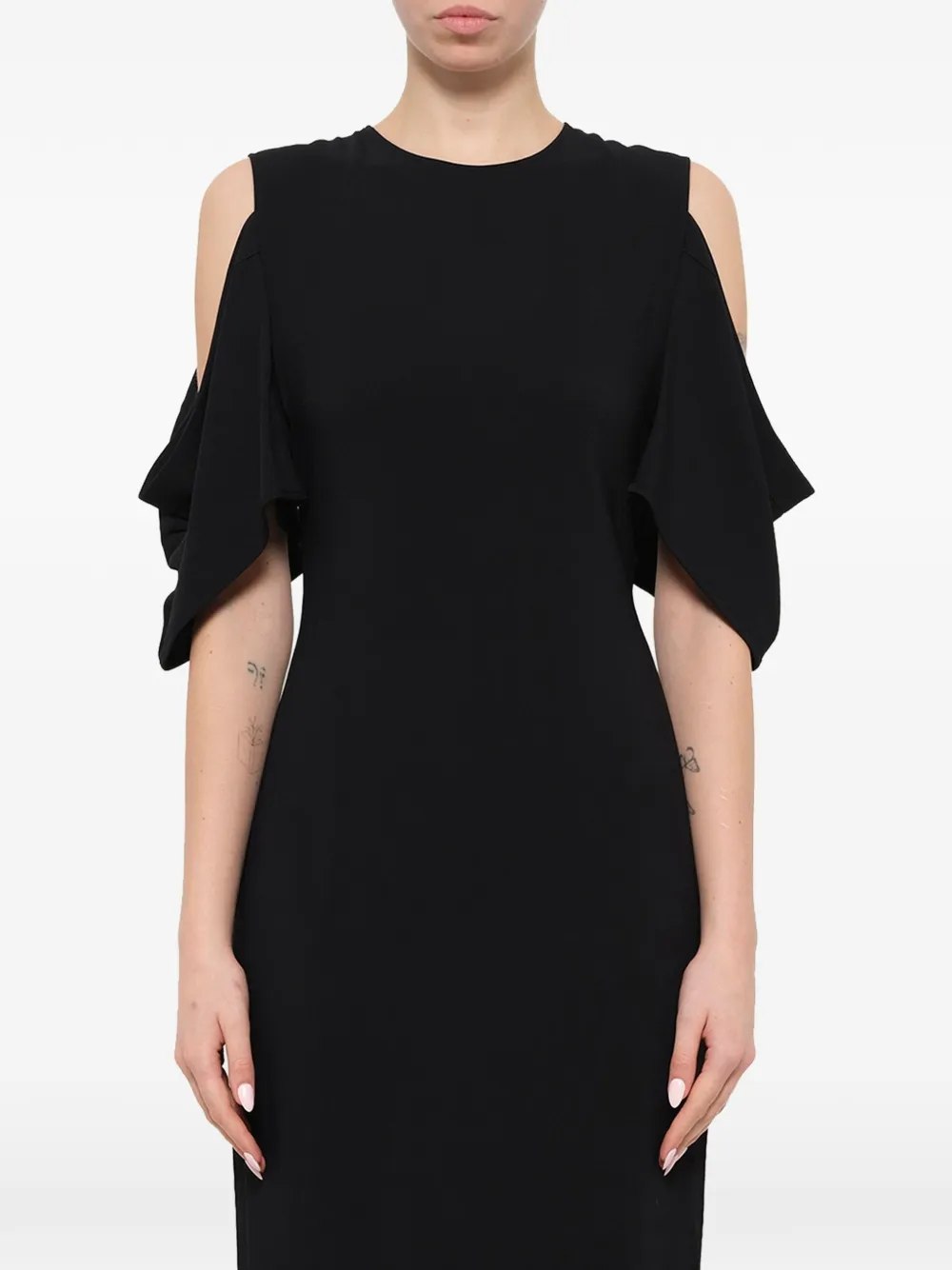 Givenchy cold shoulder dress Zwart