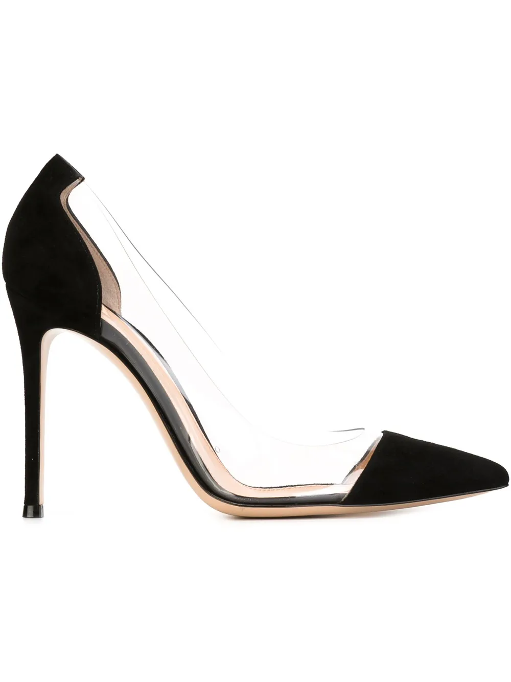 Shop Gianvito Rossi 'plexi' Pumps In Black