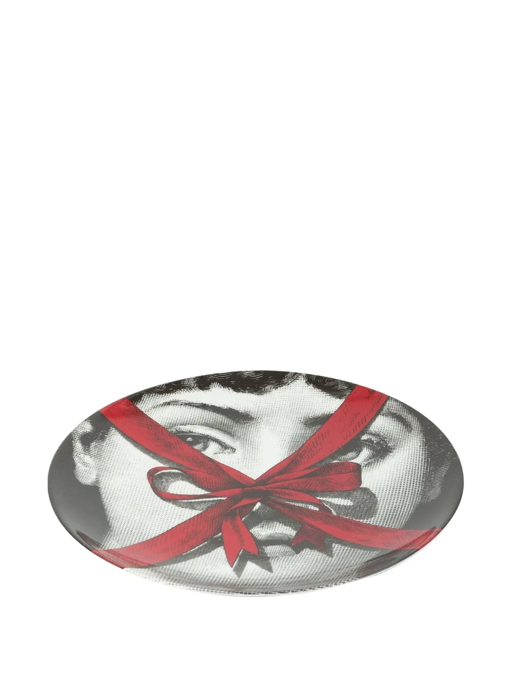 Fornasetti portrait and bow print plate | Decorative Trays & Plates | Image 2
