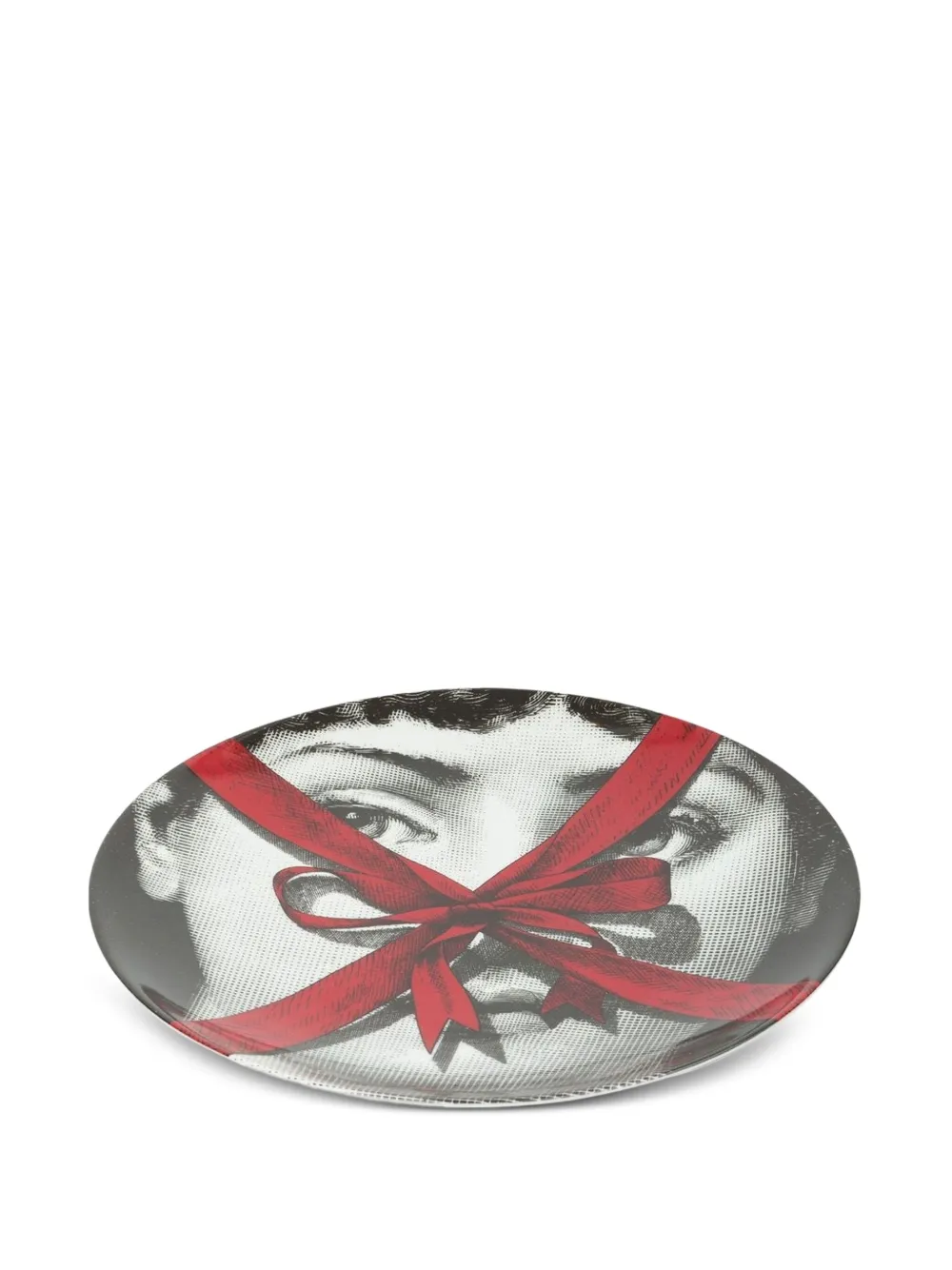 Fornasetti portrait and bow print plate | Decorative Trays & Plates | Image 2