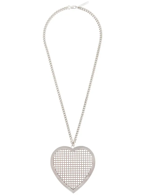 Givenchy Heart Pendant Necklace in Metallic