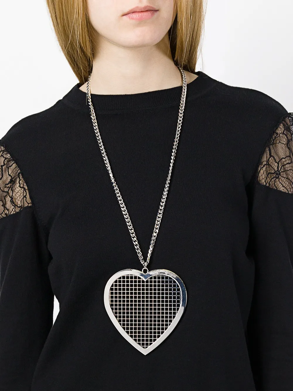 Givenchy heart pendant necklace - Metallic