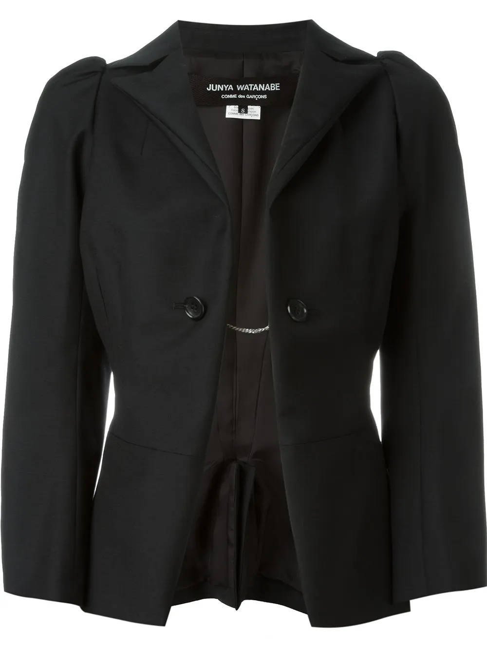 Junya Watanabe contrast sleeve trim jacket - Nero