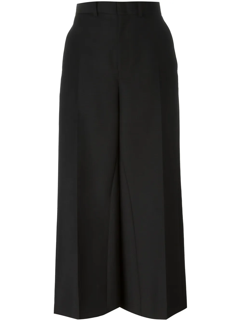 Junya Watanabe wide leg cropped trousers - Nero