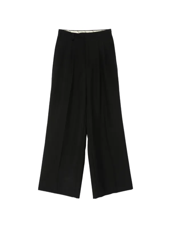 Junya Watanabe Wide Leg Tailored Trousers in Black