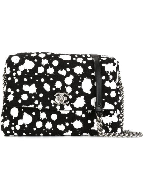 HOT SALE CHANEL paint splatter shoulder bag Women