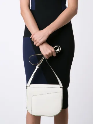 asymmetric front flap bag