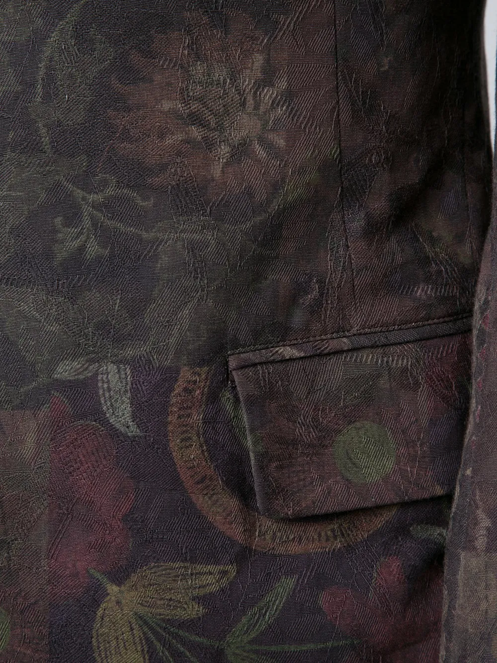 Yohji Yamamoto floral print blazer Bruin