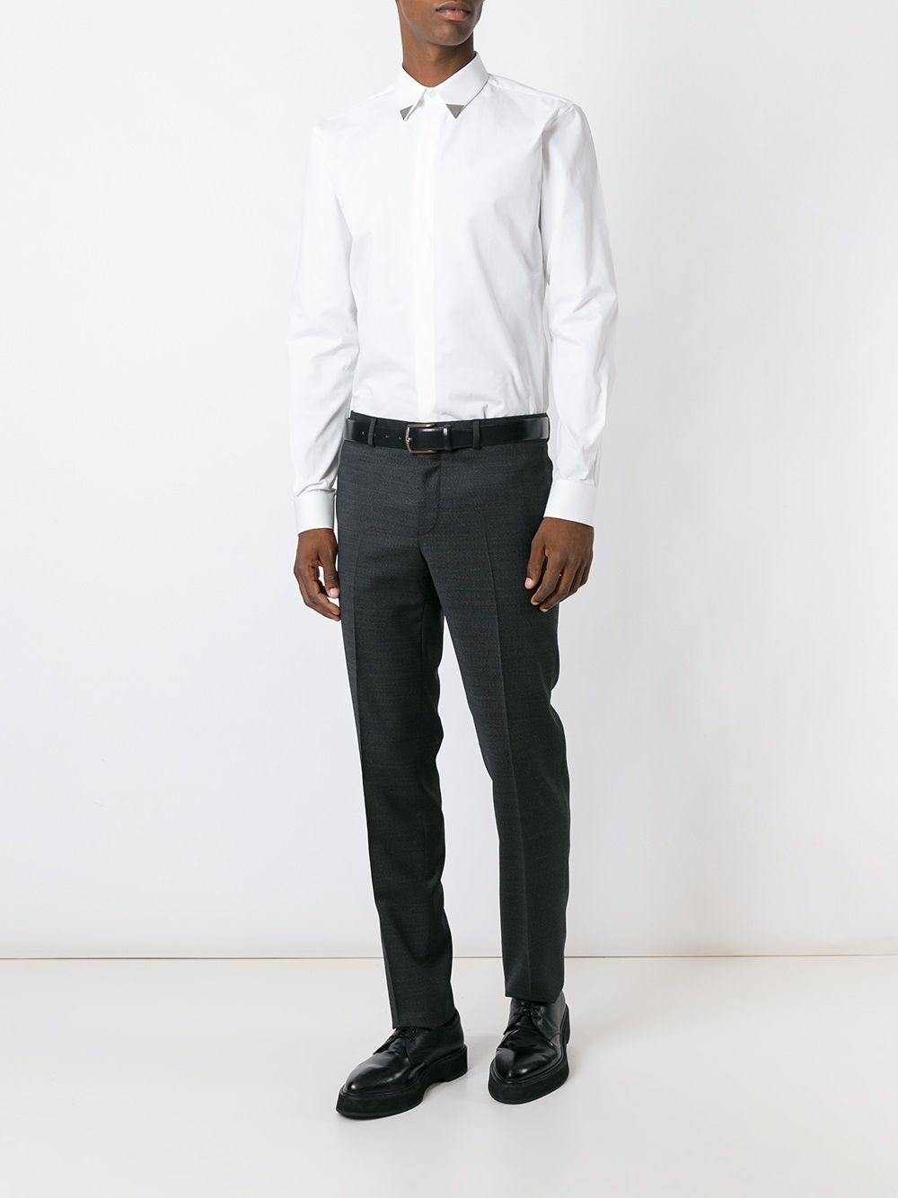 Givenchy contrast tip shirt - Wit