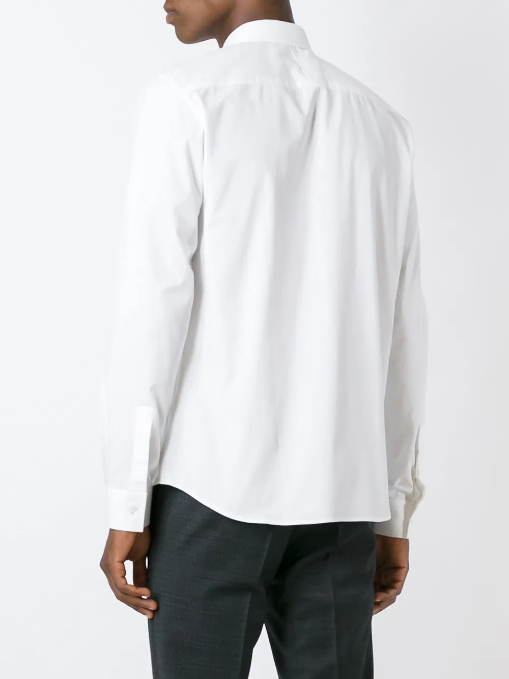 Givenchy Contrast Tip Shirt In White