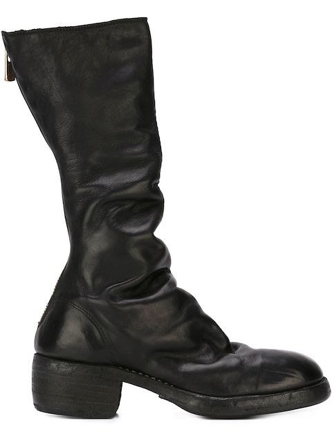 Guidi zip up calf boots