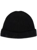 N.Peal ribbed-knit cashmere beanie - Blue