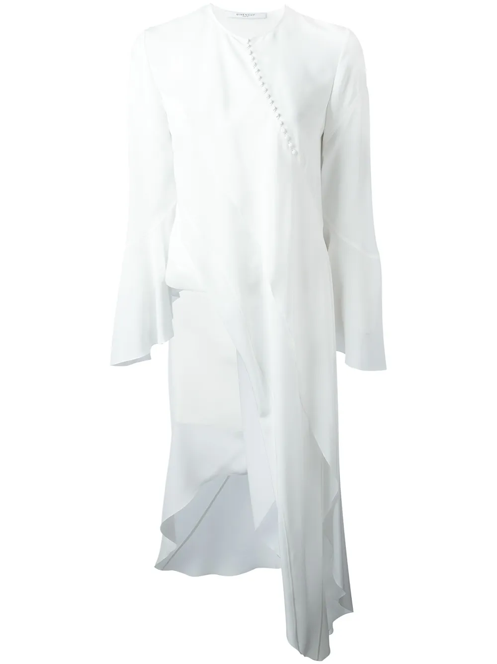 Givenchy draped asymmetric blouse - Bianco
