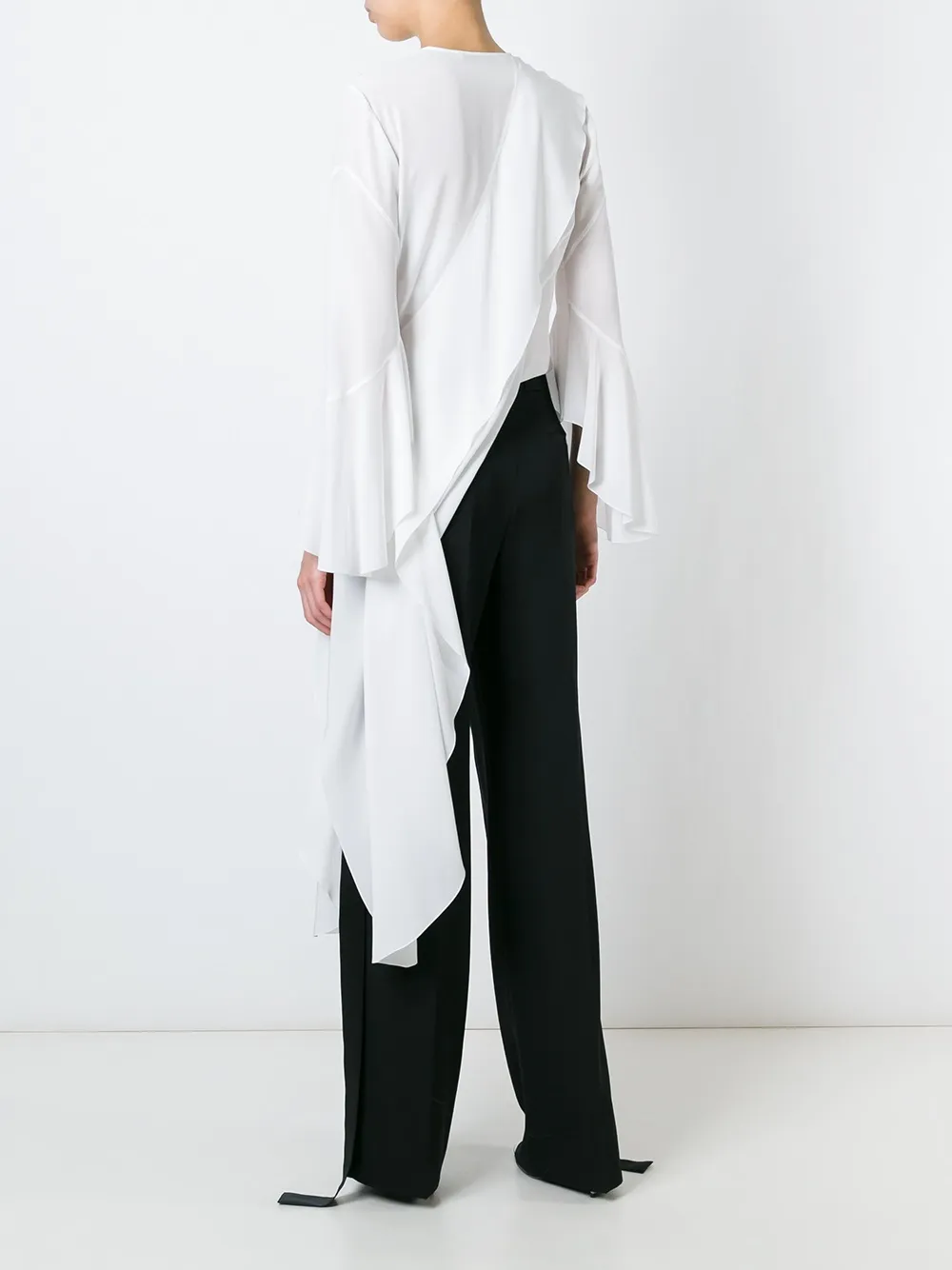 Givenchy draped asymmetric blouse Wit
