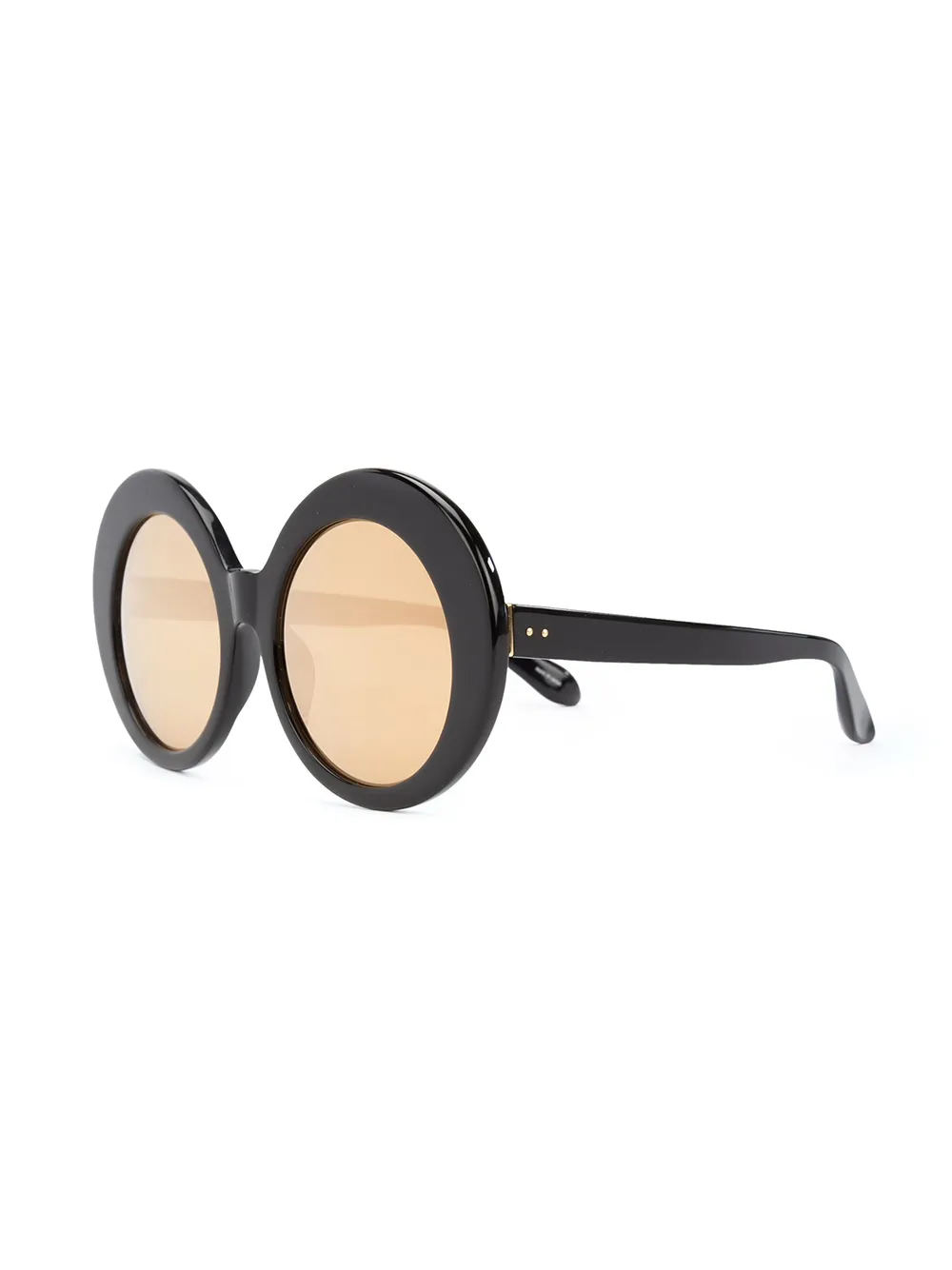 Linda Farrow oval sunglasses - Zwart