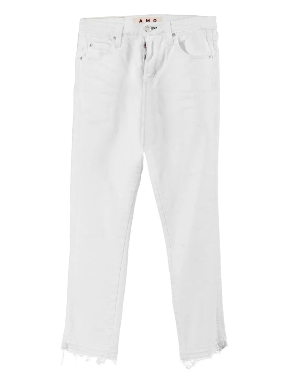AMO cropped distressed jeans - Bianco
