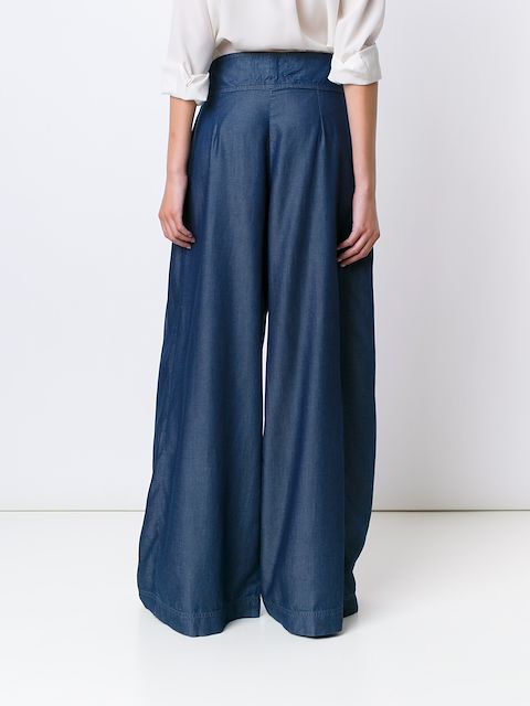 chambray palazzo pants