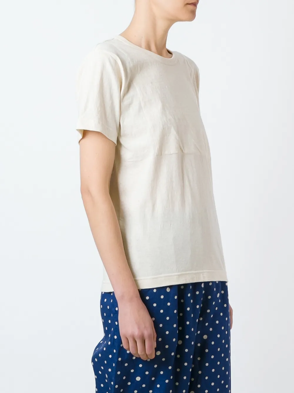  Comme Des Garçons T Shirt Mit Rundem Ausschnitt   Nude 