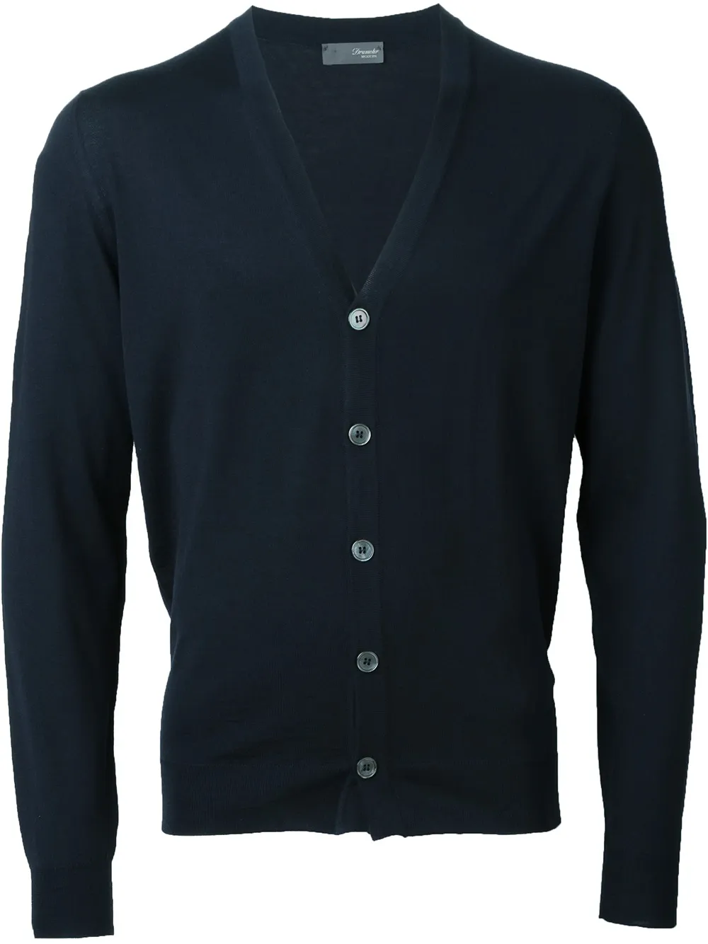 Drumohr Cardigan mit V-Ausschnitt | Blau | Image 1