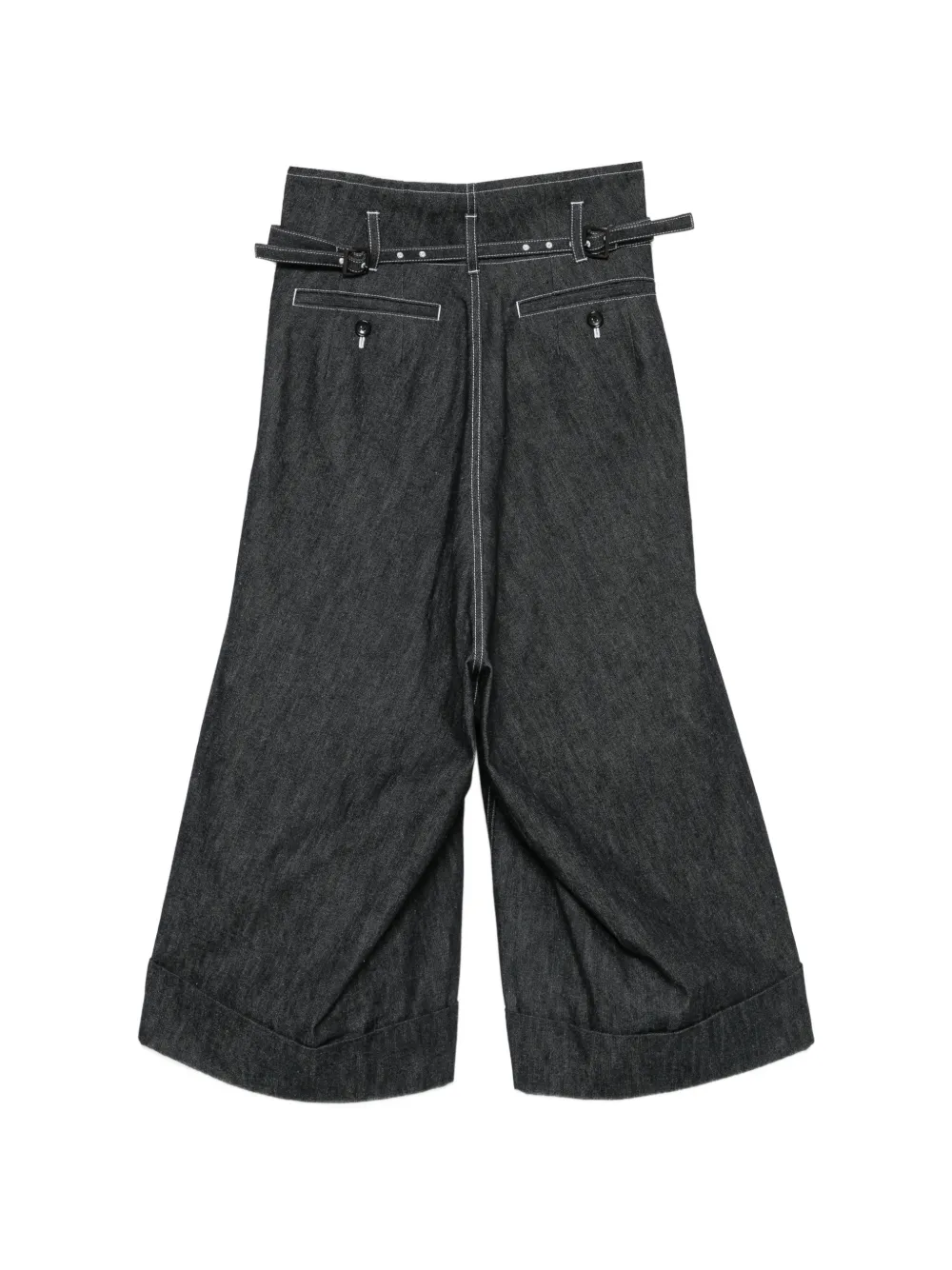  Junya Watanabe Schlagjeans Mit Gürtel   Schwarz 