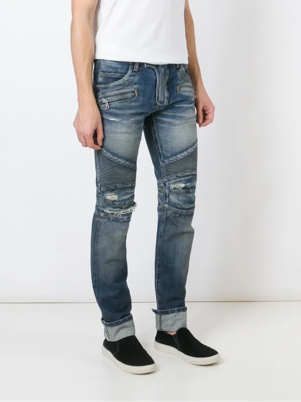 Balmain Biker Jeans | Blue | FARFETCH