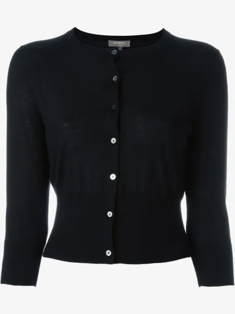 N.Peal cashmere superfine cropped cardigan