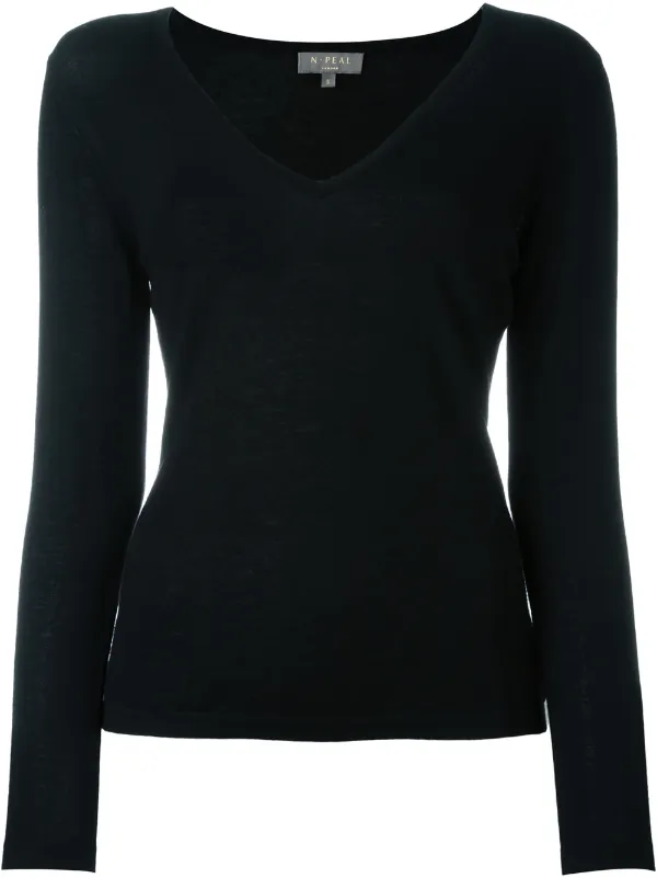 cashmere superfine v-neck sweater 
