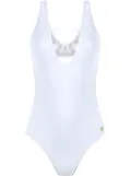 Brigitte square neck tulle swimsuit - White