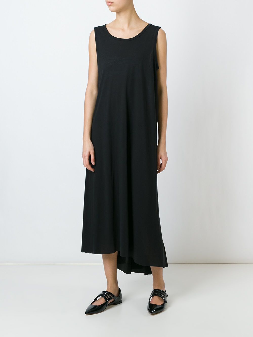 Uma Wang tank maxi dress - Zwart