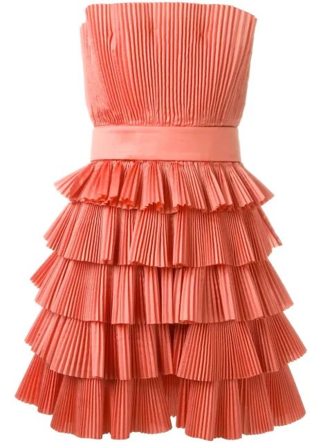 Capucci strapless pleated dress