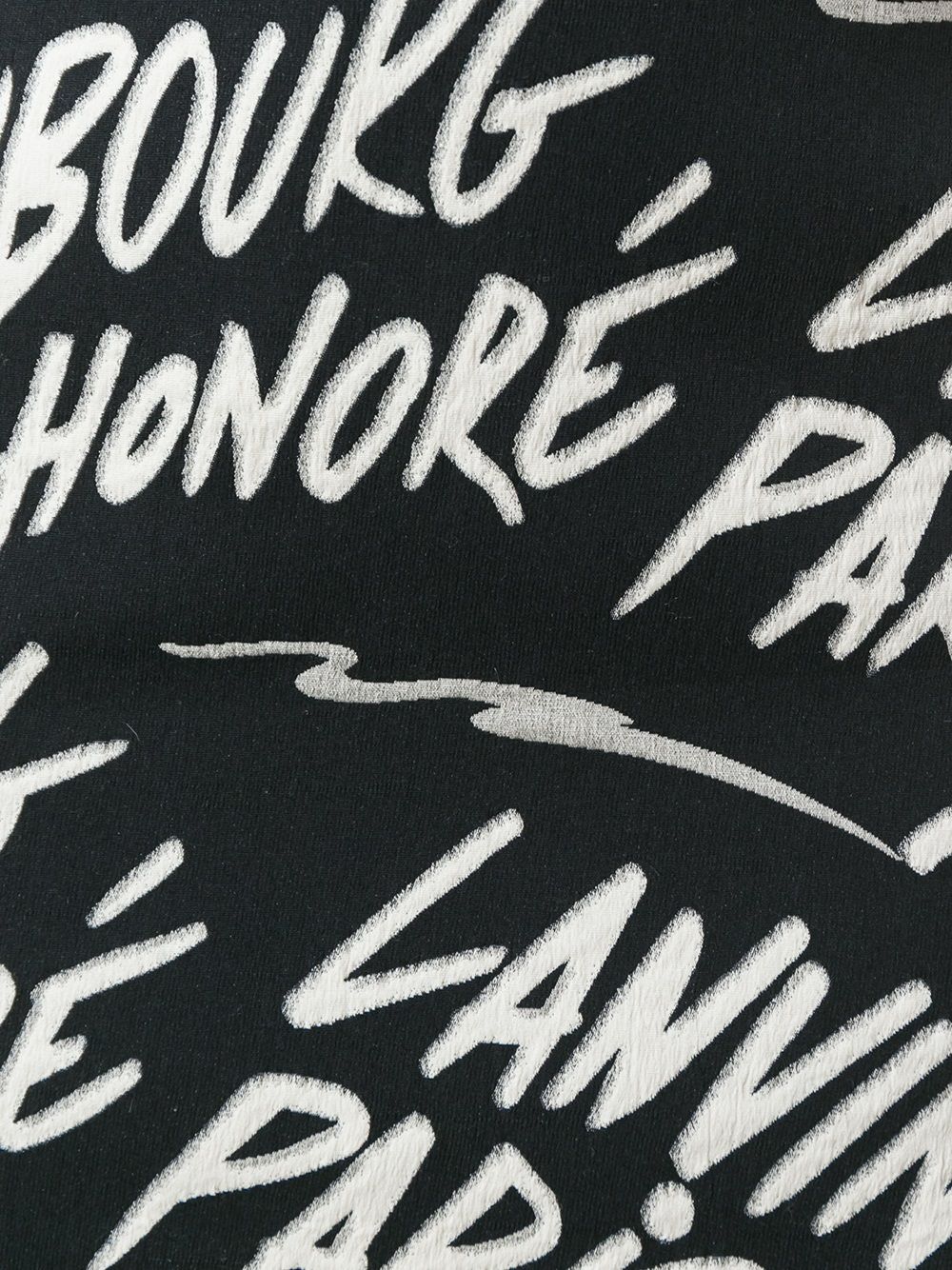 lanvin logo mini skirt