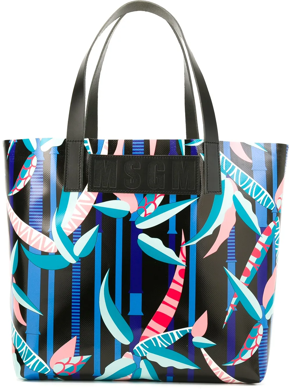 MSGM graphic print tote Zwart