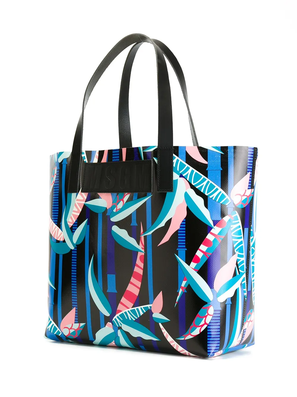 MSGM graphic print tote Zwart
