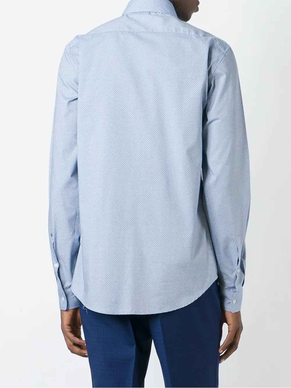 Zegna dot print shirt - Blauw
