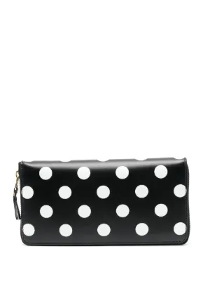 Comme Des Gar ons Wallet polka dot Continental Wallet Farfetch