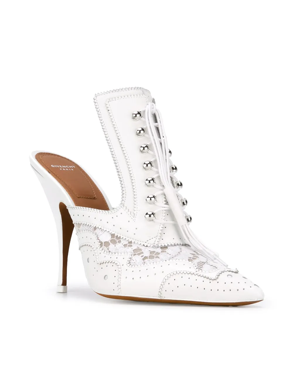 Givenchy stylised brogue mules Wit