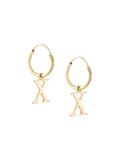 Wouters & Hendrix Gold 18kt yellow gold 'X' earrings