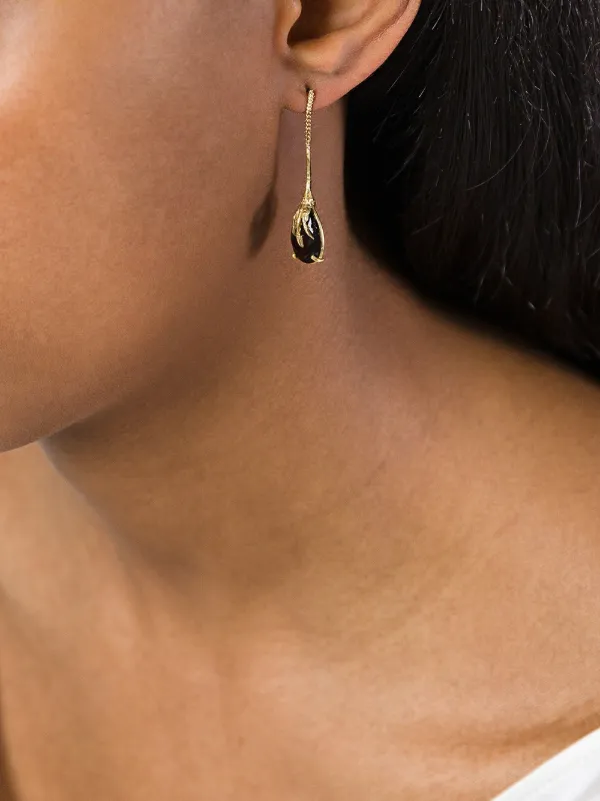 Gold hot sale claw earrings