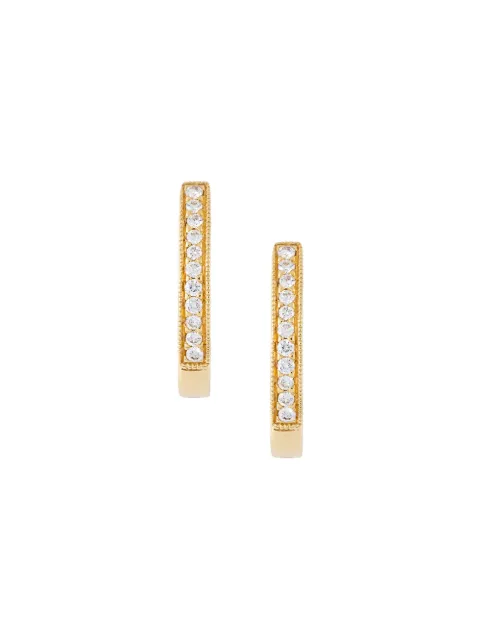 Wouters & Hendrix Gold diamond hoop earrings