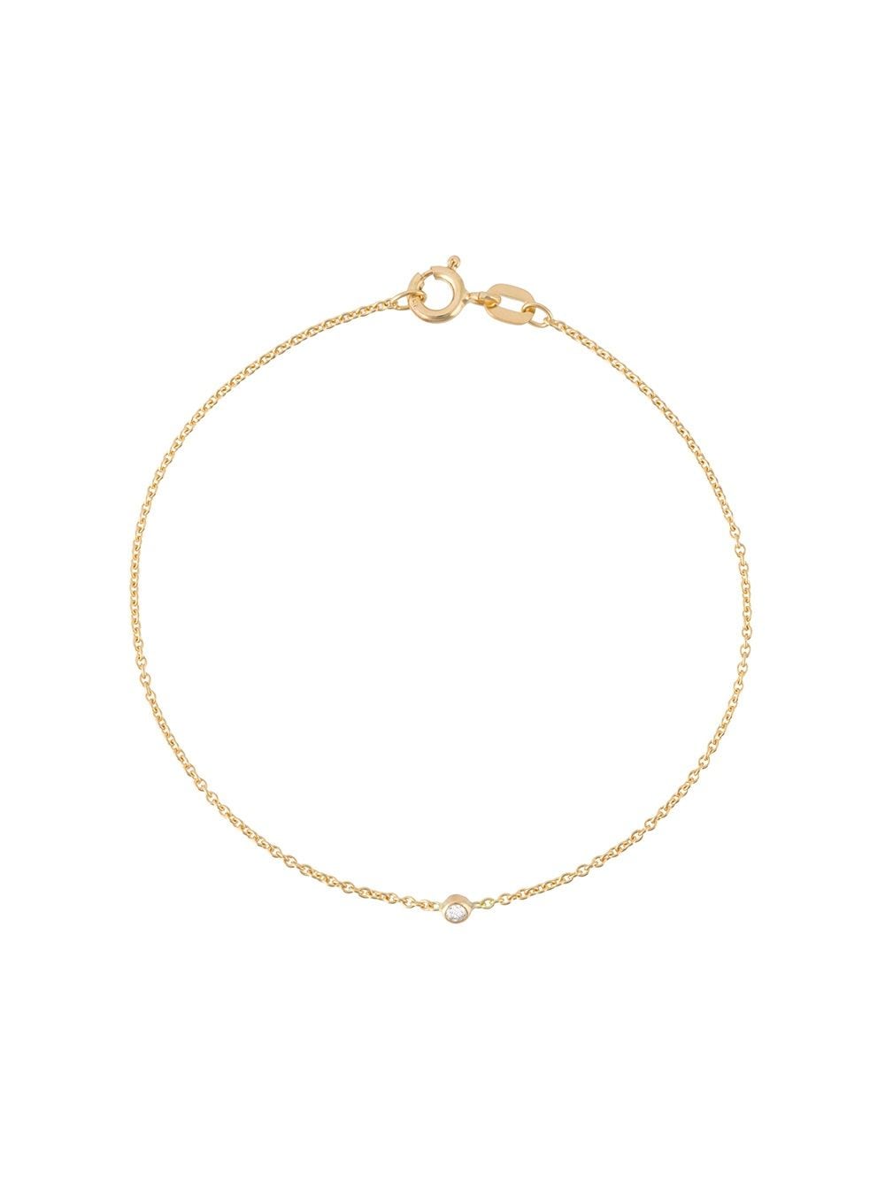 Wouters & Hendrix Gold 18kt Gold Single Diamond Bracelet In Metallic