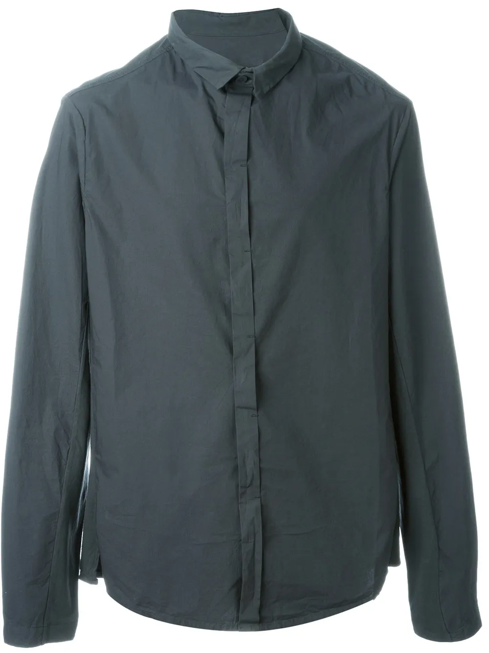 Transit classic button down shirt | Grey | Image 1