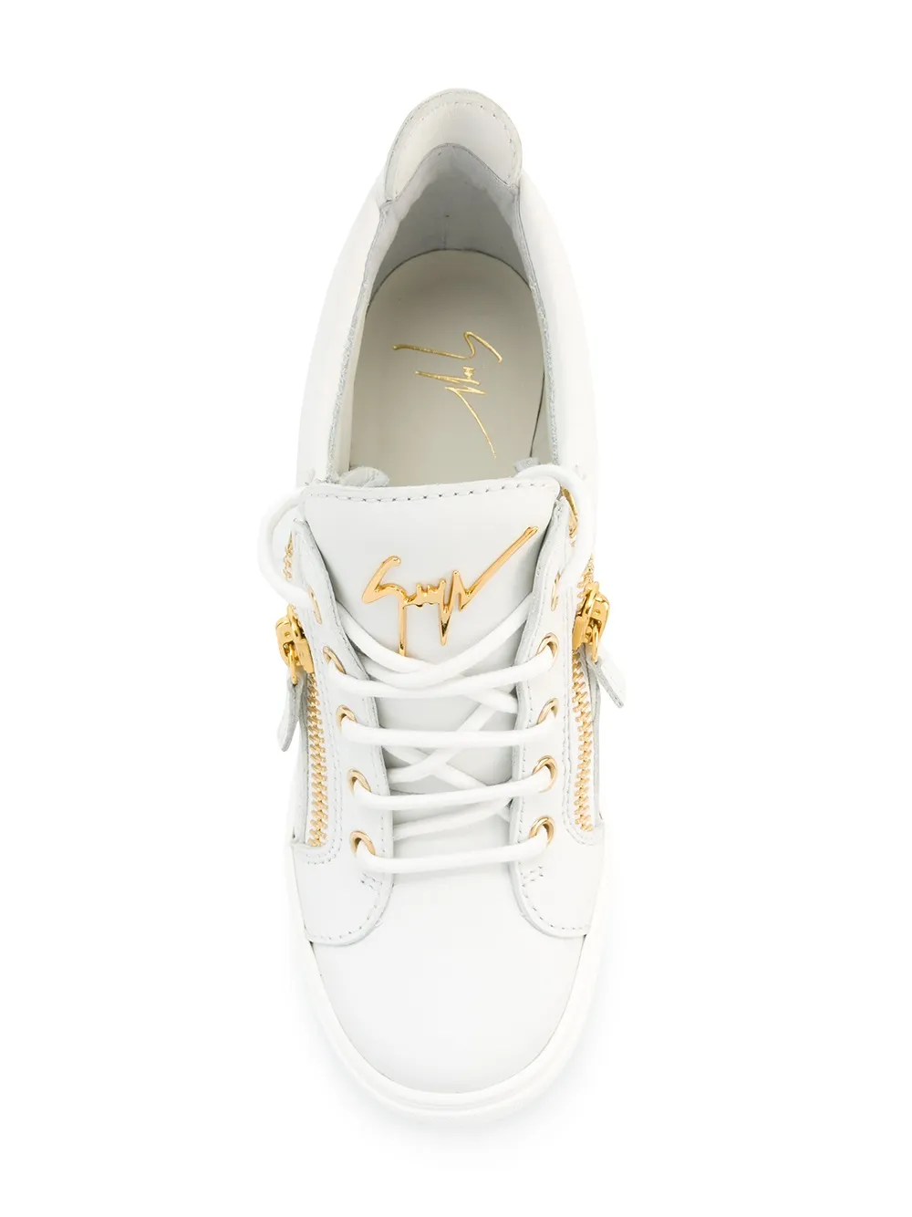 Giuseppe Zanotti 'Sonya' wedge sneakers Wit
