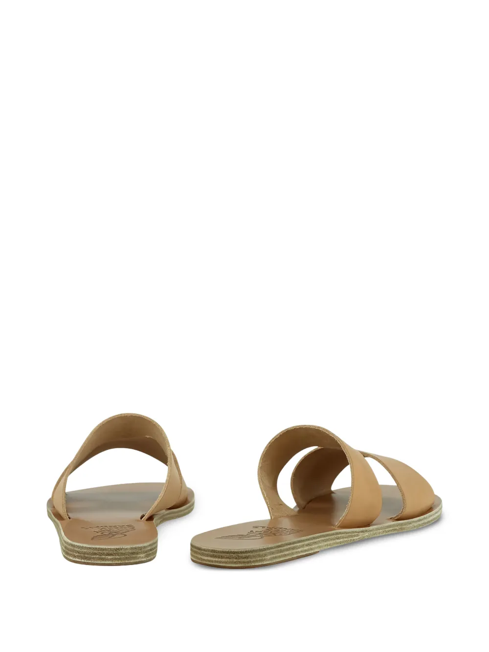  Ancient Greek Sandals 'apteros' Pantoletten   Braun 