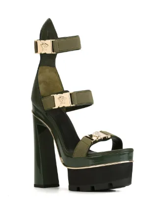 versace sandals platform medusa tri strap bella farfetch heels
