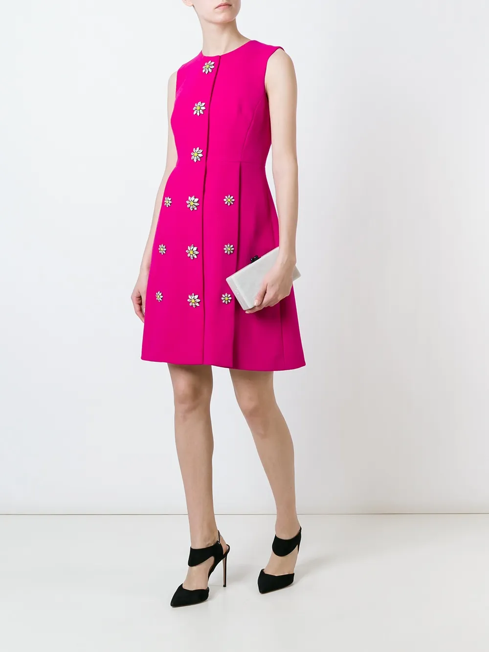 Dolce & Gabbana Embellished Flower Dress - Farfetch