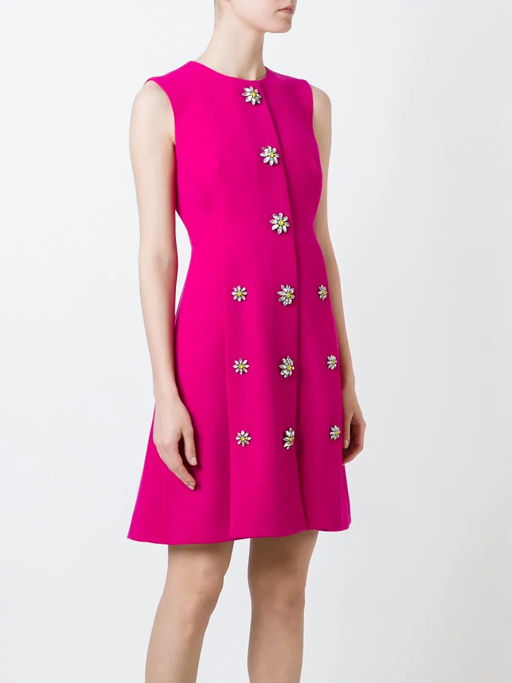 Dolce & Gabbana Embellished Flower Dress - Farfetch