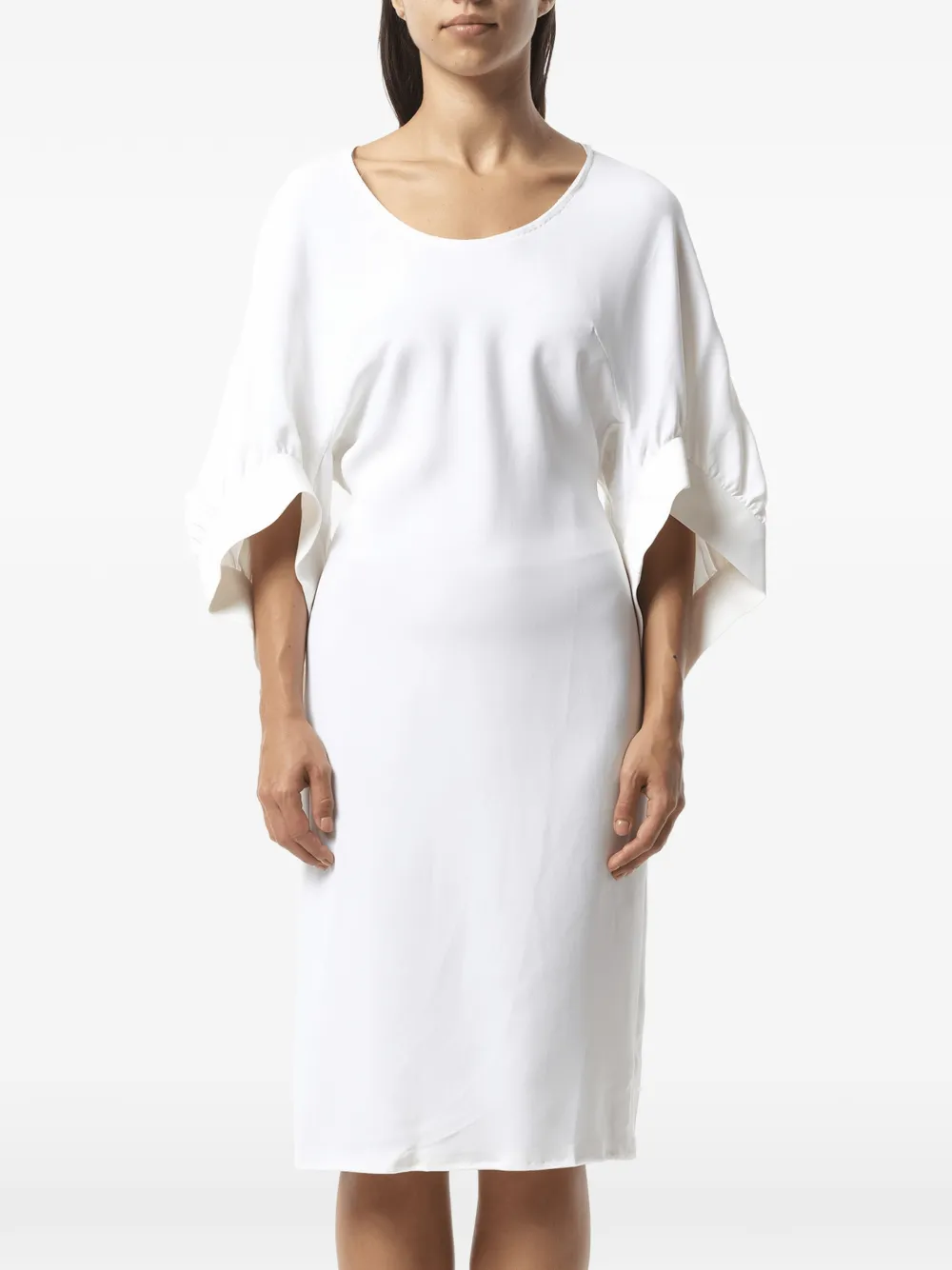 Givenchy bat-wing sleeve dress - Bianco