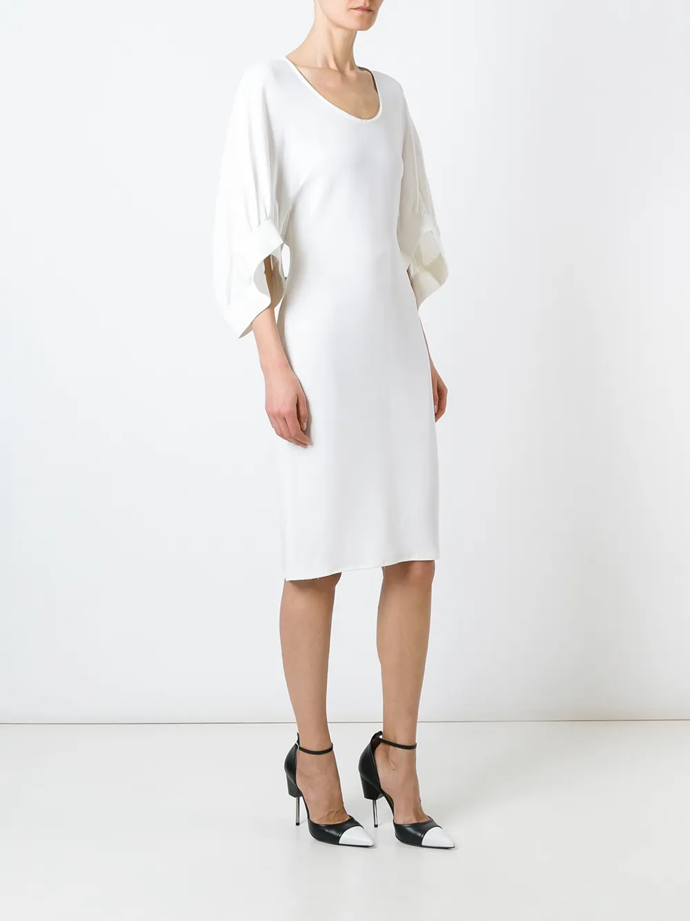 Givenchy bat-wing sleeve dress Wit